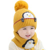 Mini Fashion™ - Schattig Pinguin Design - Kinder Muts & Sjaal