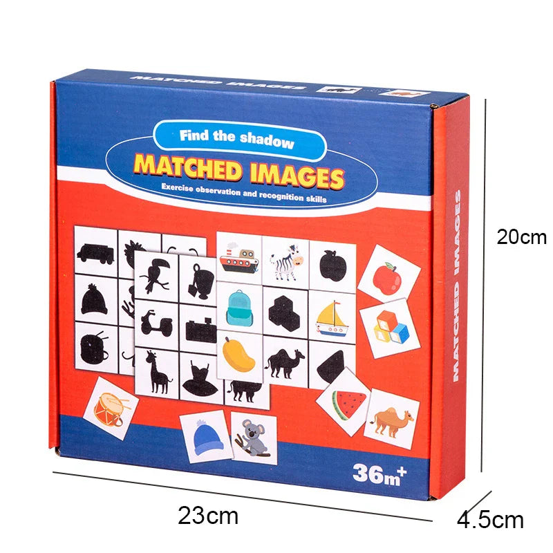 Shape Match Puzzle™ – Zoek de Schaduw – Houten Sorteer Puzzel