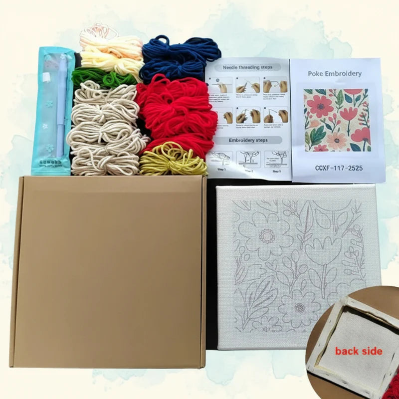 ThreadArt – Handgemaakt & Kleurrijk – Dieren Borduurset