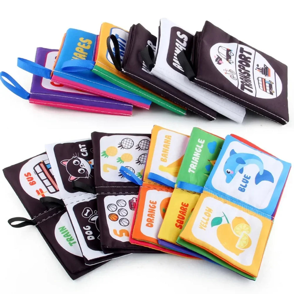 Rattle Book™ - Geluid & Beweging - Stoffen Boekje