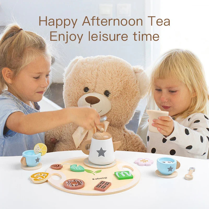 Woods – Simpel & Charmant – Houten Theeset voor Kinderen