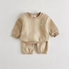 Mini Fashion™ - Warm & Comfortabel - Trainingspak met Bloemenborduursel