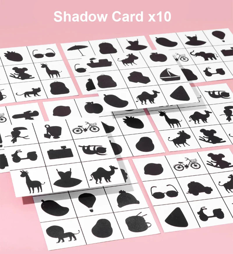 Shape Match Puzzle™ – Zoek de Schaduw – Houten Sorteer Puzzel
