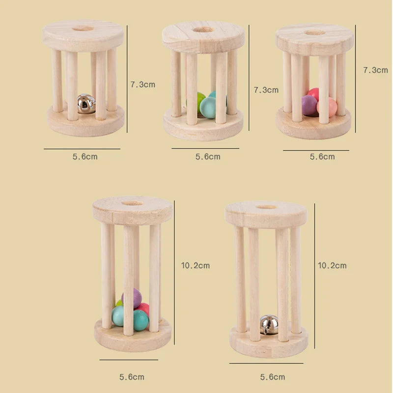 Music Rattle™ – Vrolijke Rolkooi – Houten Rammel Speelgoed