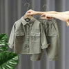 Mini Fashion™ - Zacht & Comfortabel - 2-Delige Denim Herfstset