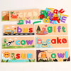 AlphaPuzzle – Engelse woordjes leren – Houten Spelling Puzzel