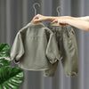 Mini Fashion™ - Zacht & Comfortabel - 2-Delige Denim Herfstset