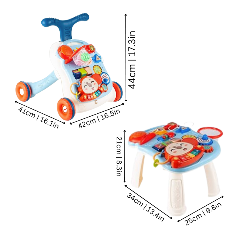 BrightNest – Veilig & Interactief – 3-in-1 Looptrainer en Speelcentrum